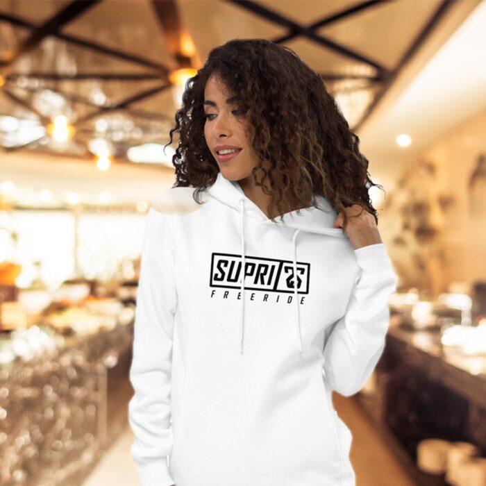 unisex fashion hoodie white front supri clothing shopping