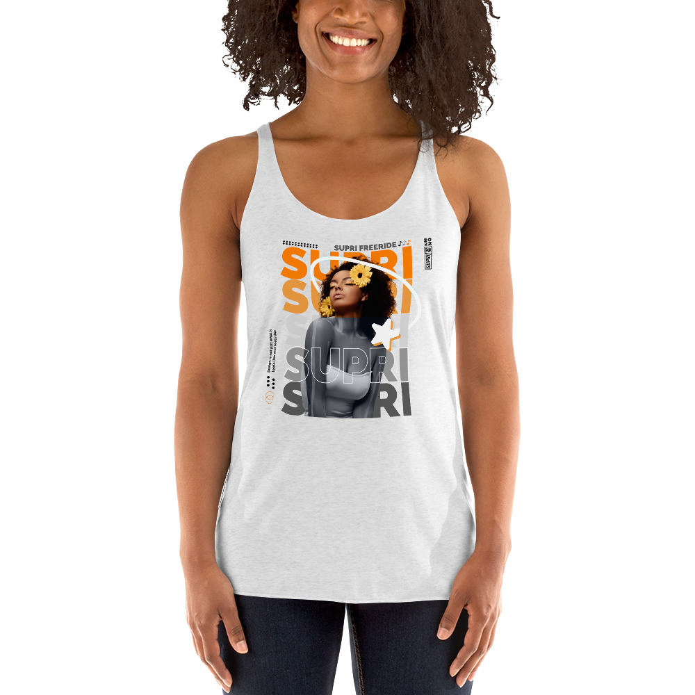 Women's Racerback Summer 2022 Tank T-shirt - Supri clothing Marbella  T-Shirt Designs
