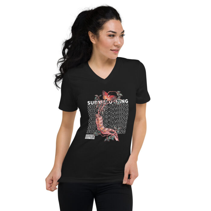 Supri Women's TEE Unisex Short Sleeve V-Neck T-Shirt